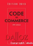Code de commerce 2013